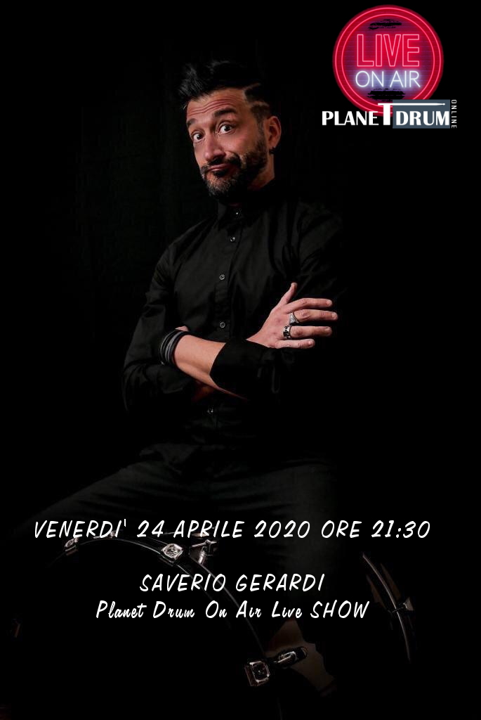 Planet Drum "On Air LIVE Show" con SAVERIO GERARDI