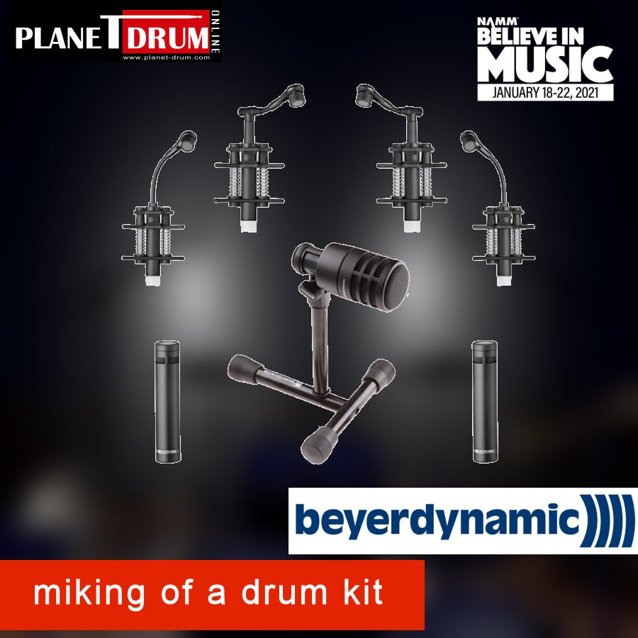 NAMM 2021- Beyerdynamic miking of a drum kit